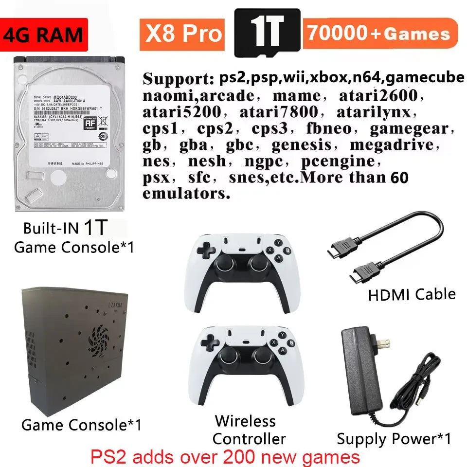 Upgraded X8 Pro Retro Game Console